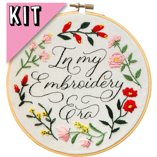 In My Embroidery Era 7" Embroidery Kit - Beginner Friendly