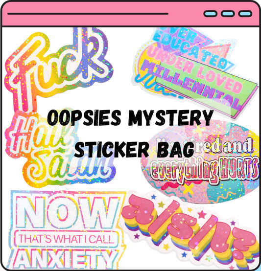 Oopsies Mystery Sticker Grab Bag - Heavily Discounted
