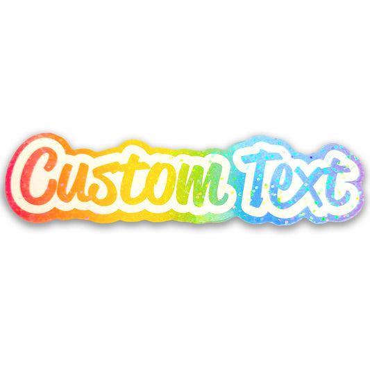 Custom Lisa Frank Styled Holographic Sticker