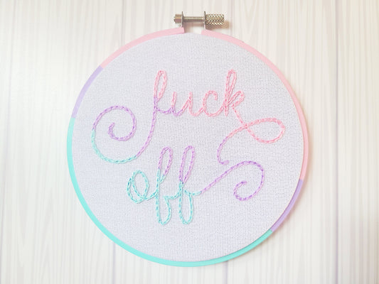 5" Fuck Off Embroidery Kit - Beginner