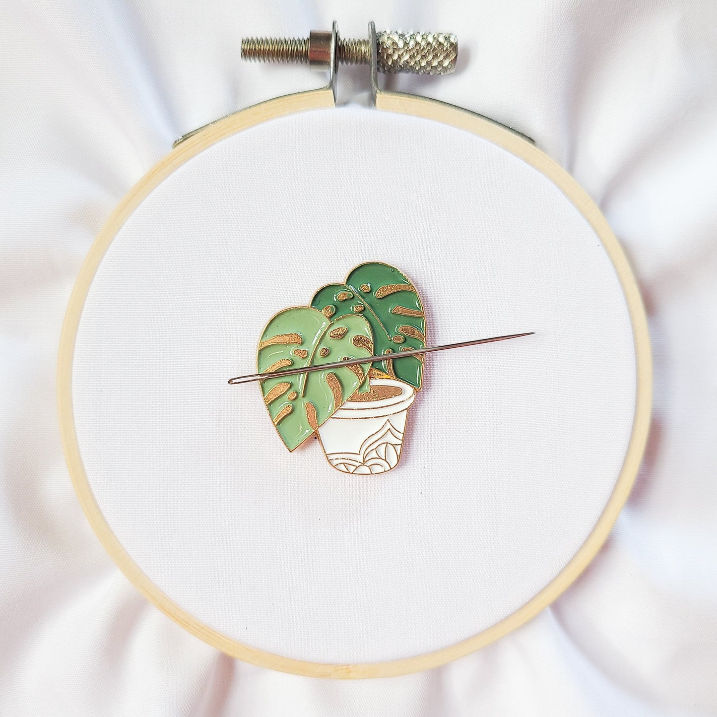 House Plant Needle Minder for Hand Embroidery