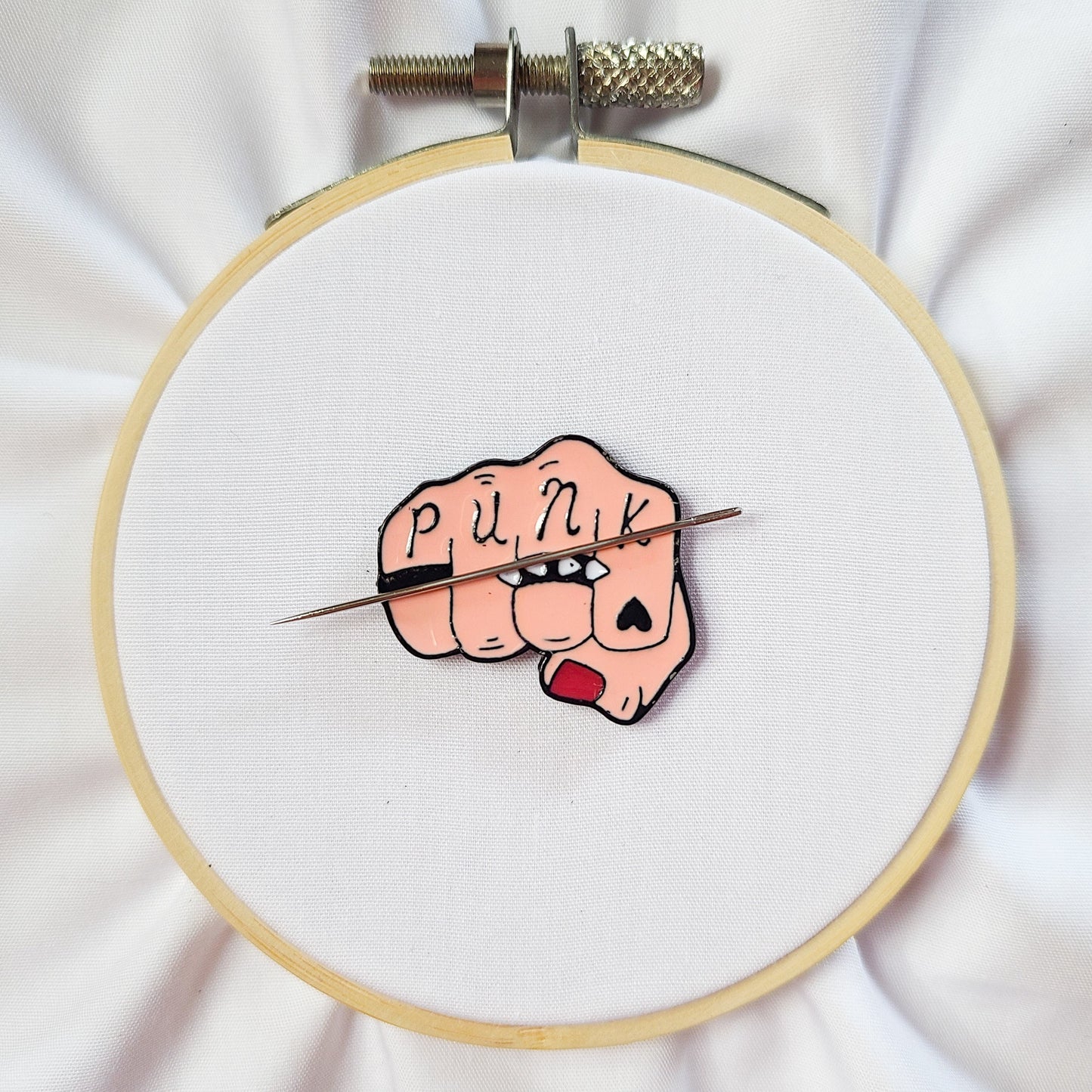 Punk Tattoo Needle Minder for Hand Embroidery