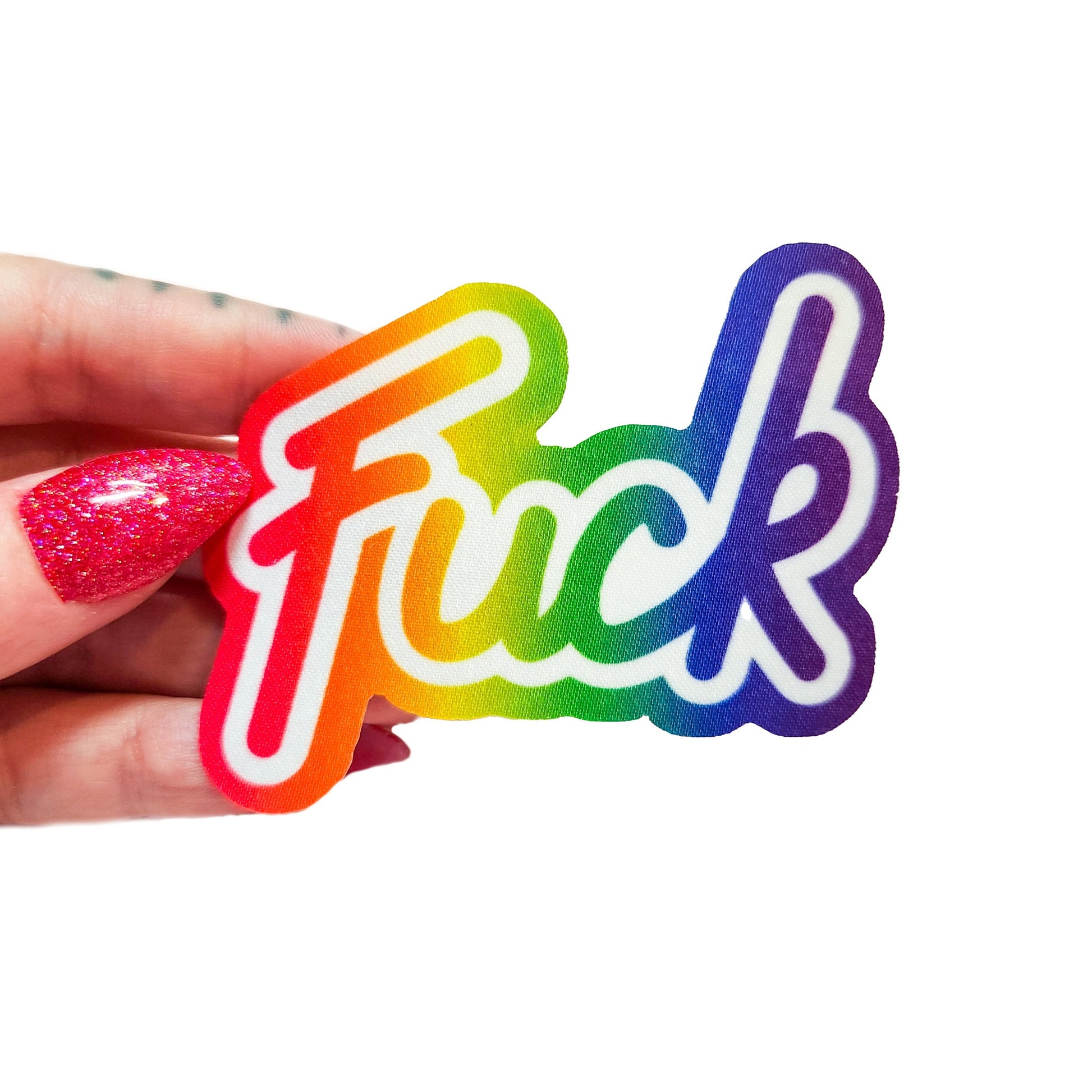 Lisa Frank Inspired Fuck Iron On Fabric Patch, 3 in. – Pretty Rude  Embroidery