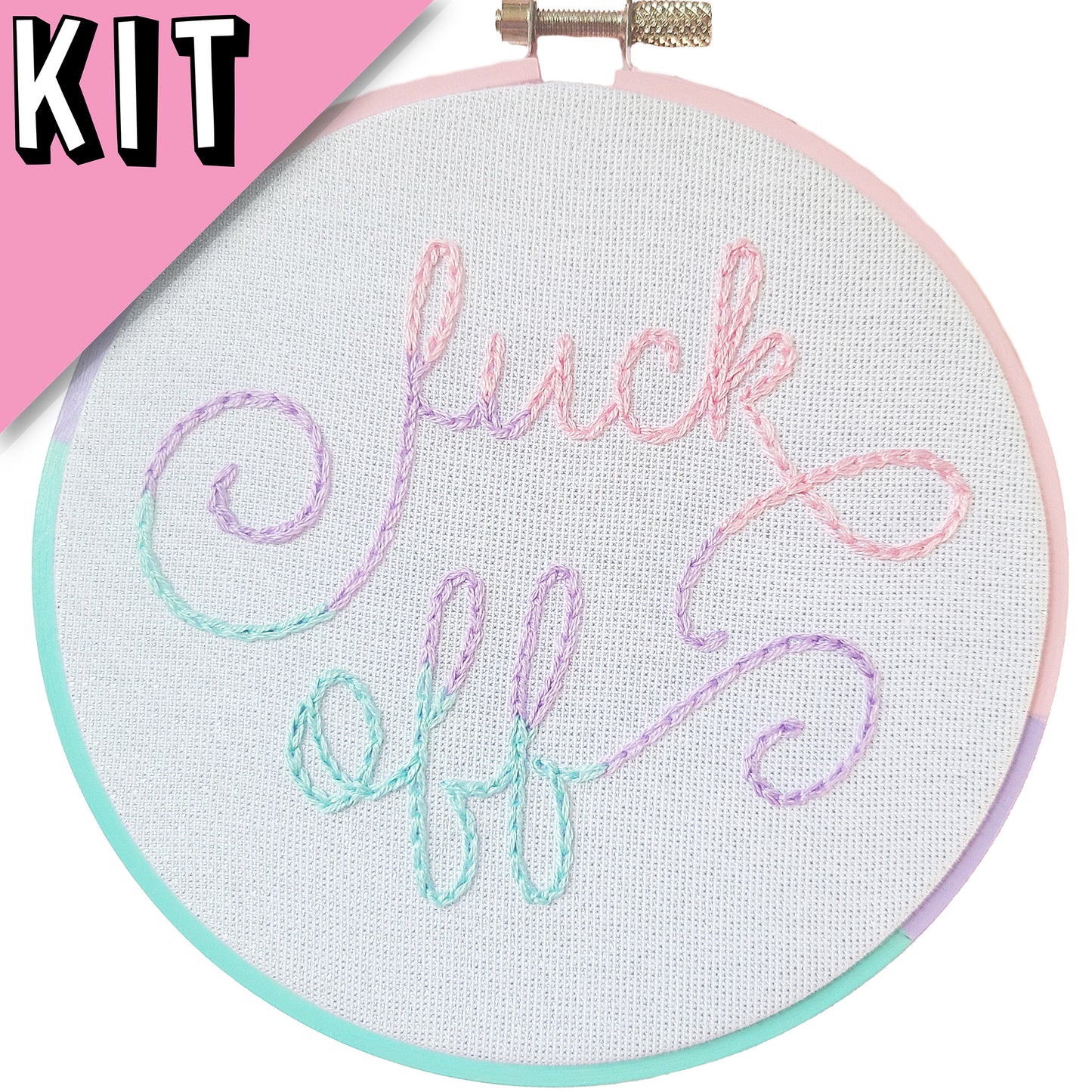 5 Fuck Off Embroidery Kit - Beginner – Pretty Rude Embroidery